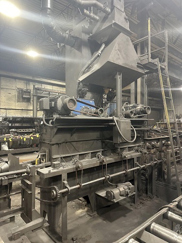 6 X (2) 15 HP WHEEL WHEELABRATOR SKEW ROLL PIPE & BAR SHOT BLAST BLASTER