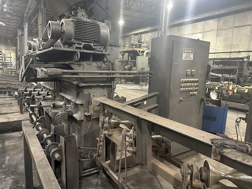 6 X (2) 15 HP WHEEL WHEELABRATOR SKEW ROLL PIPE & BAR SHOT BLAST BLASTER