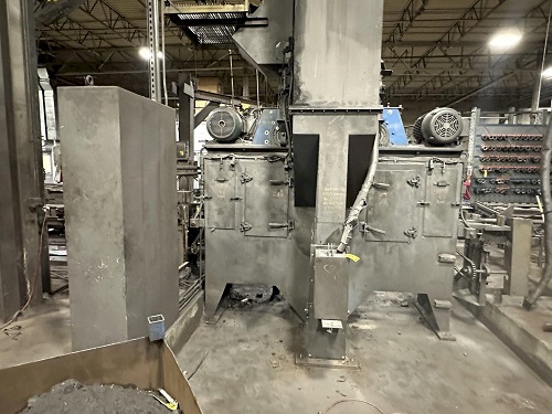 6 X (2) 15 HP WHEEL WHEELABRATOR SKEW ROLL PIPE & BAR SHOT BLAST BLASTER