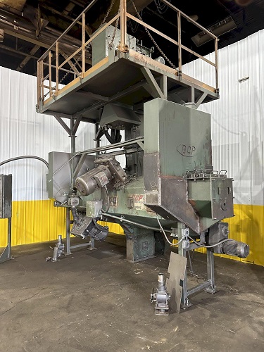 BCP MDL #A4-7620 3-WHEEL PASS THROUGH BLAST MACHINE, RECLAIM & DUST COLLECTOR