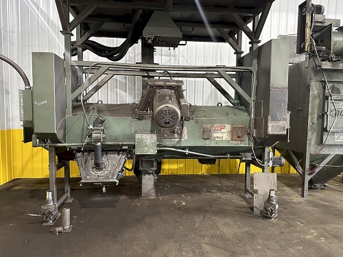 BCP MDL #A4-7620 3-WHEEL PASS THROUGH BLAST MACHINE, RECLAIM & DUST COLLECTOR