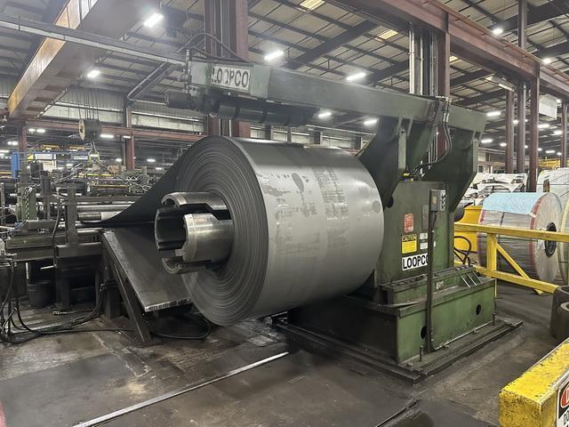 60 x .250 x 50,000# Braner Loopco Dual Head Loop Slitting Line