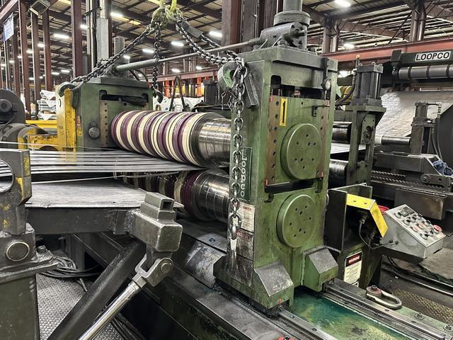 60 x .250 x 50,000# Braner Loopco Dual Head Loop Slitting Line
