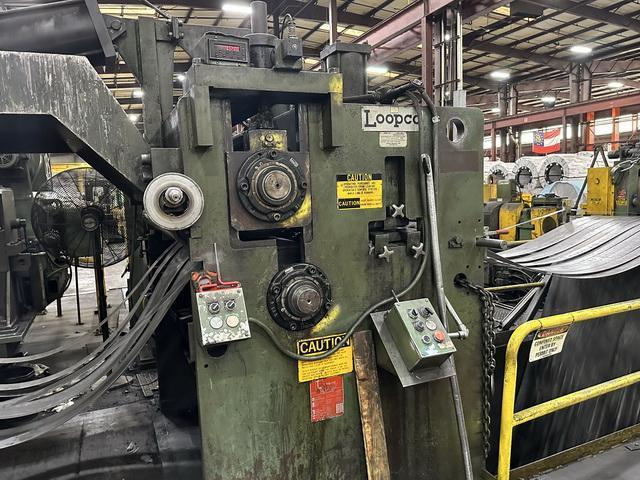 60 x .250 x 50,000# Braner Loopco Dual Head Loop Slitting Line