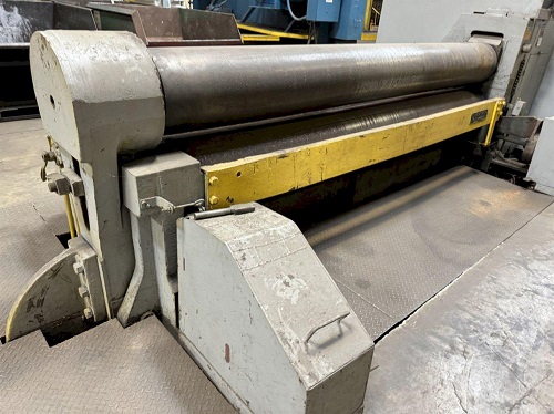 10' X 3/4 BERTSCH 3 ROLL INITIAL PINCH MECHANICAL PLATE ROLL