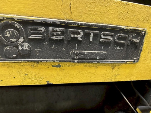 10' X 3/4 BERTSCH 3 ROLL INITIAL PINCH MECHANICAL PLATE ROLL