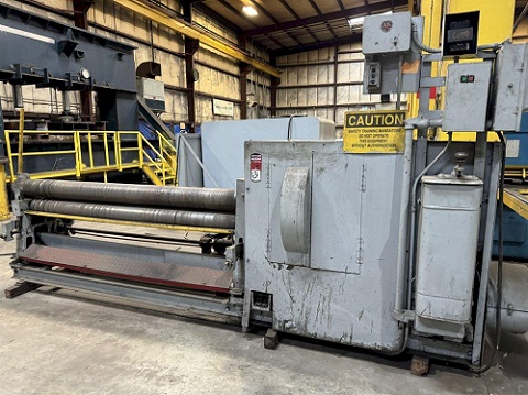 7' X 1/4 BERTSCH MODEL #7 3 ROLL INITIAL PINCH MECHANICAL PLATE ROLL