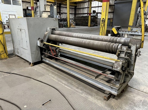 7' X 1/4 BERTSCH MODEL #7 3 ROLL INITIAL PINCH MECHANICAL PLATE ROLL