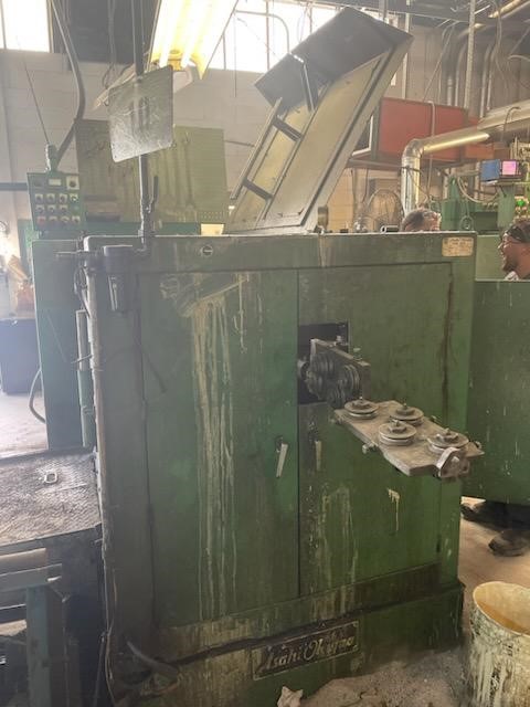 3/8 ASAHI OKUMA MODEL AOS-10 HIGH SPEED DOUBLE STROKE SOLID DIE COLD HEADER