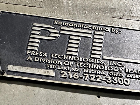 500 TON HPM (PTI REBUILT) 36 X 36 BED HYDRAULIC PRESS