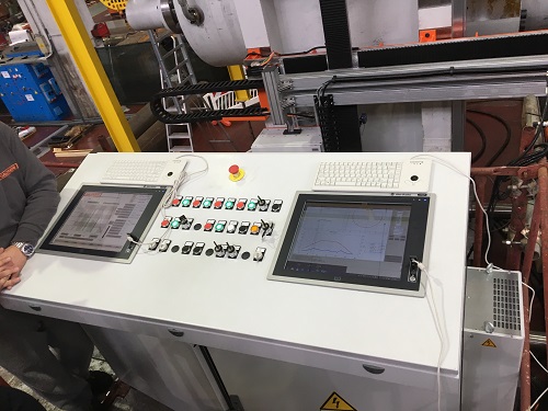 3000 TON GALDABINI MODEL TWIN 3000 AUTOMATIC PIPE STRAIGHTENING MACHINE