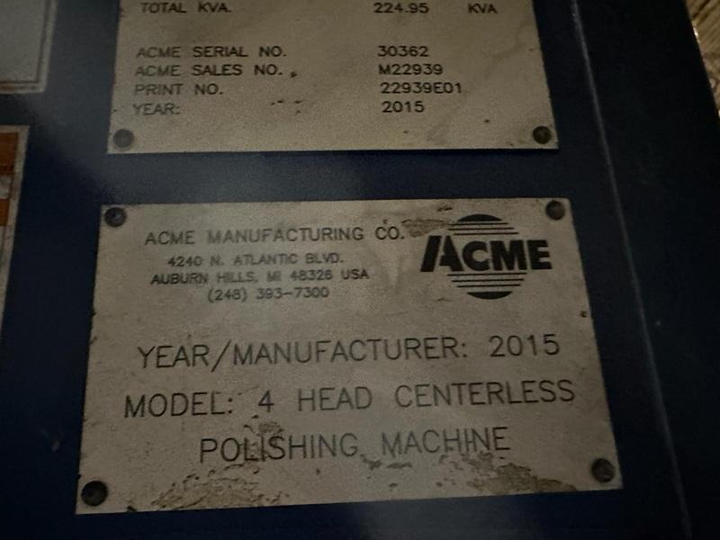 8 OD 4 HEAD TUBE POLISHING LINE