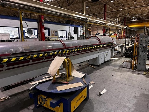 1.125 T-DRILL CLEAN CUT RE-CUT MACHINE NEW IN 2007