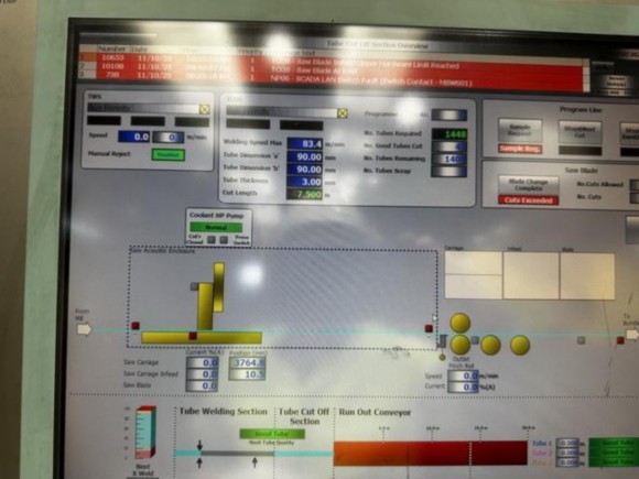 220mm x 8.0mm Mannesmann Meer Pipe Mill Line with Quick Change Injector Tooling
