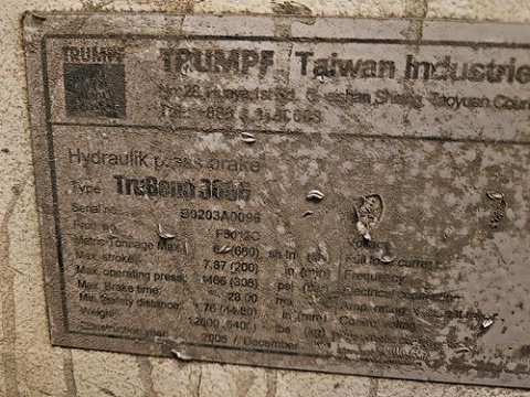 73 TON X 80 TRUMPF #TRUBEND 3066 HYDRAULIC PRESS BRAKE