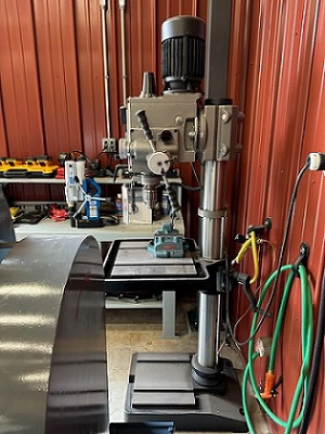 JET GHD-20PFT GEARED HEAD DRILLING/TAPPING DRILL PRESS WITH POWER DOWNFEED