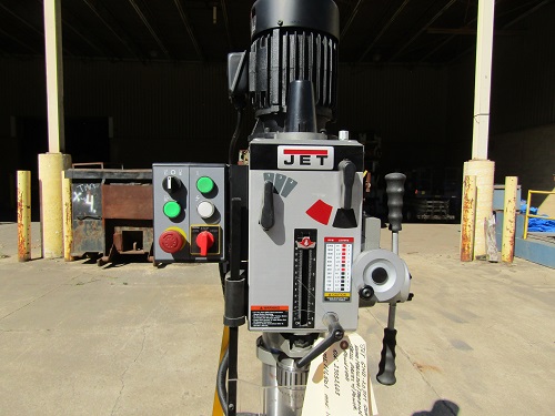 JET GHD-20PFT GEARED HEAD DRILLING/TAPPING DRILL PRESS WITH POWER DOWNFEED