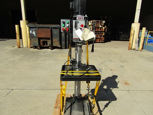 JET GHD-20PFT GEARED HEAD DRILLING/TAPPING DRILL PRESS WITH POWER DOWNFEED