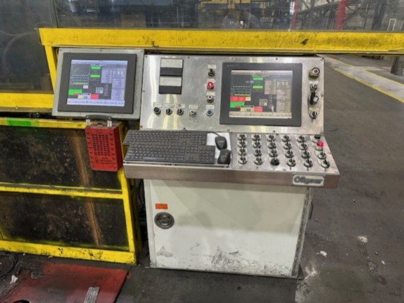 7,000 TON SCHLOEMANN STAINLESS STEEL OIL HYDRAULIC EXTRUSION PRESS LINE