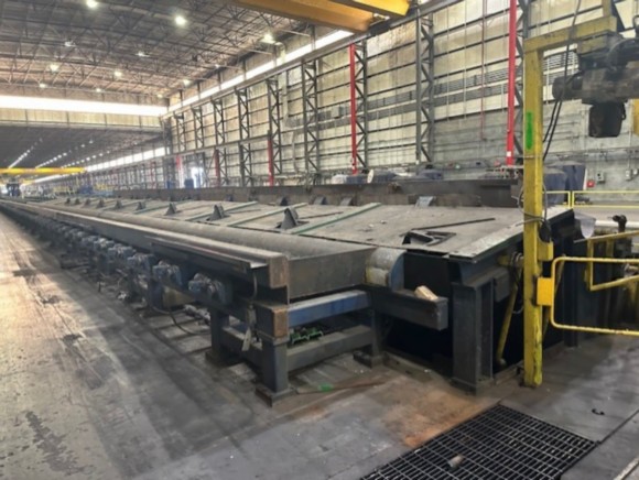 7,000 TON SCHLOEMANN STAINLESS STEEL OIL HYDRAULIC EXTRUSION PRESS LINE