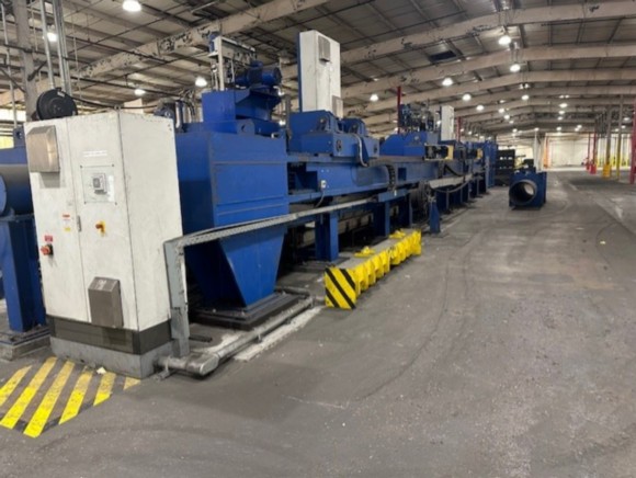 14 SXP SEAMLESS TUBE HYDROTESTING MACHINE W/ HIGH PRESSURE PUMPS