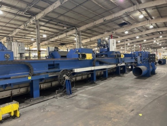 14 SXP SEAMLESS TUBE HYDROTESTING MACHINE W/ HIGH PRESSURE PUMPS