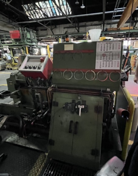 FROHLING 350MM PRECISION RING SLITTING LINE, DOUBLE LOOP
