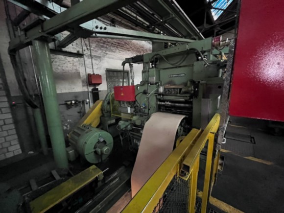 FROHLING 350MM PRECISION RING SLITTING LINE, DOUBLE LOOP