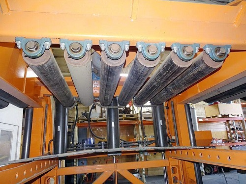 SWEED PANEL TURNER SYSTEM W/ INFEED TRANSFER AND OUTFEED