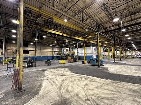 3 TON X 14' WIDE X 130' LONG MPH/BUDGIT OVERHEAD FREE STANDING BRIDGE CRANE