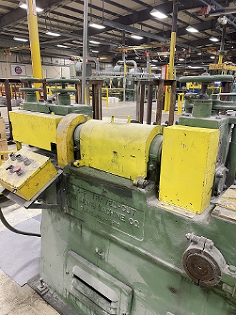 1/4 LEWIS 4F STRAIGHT AND CUT MACHINE W. 12' RACK