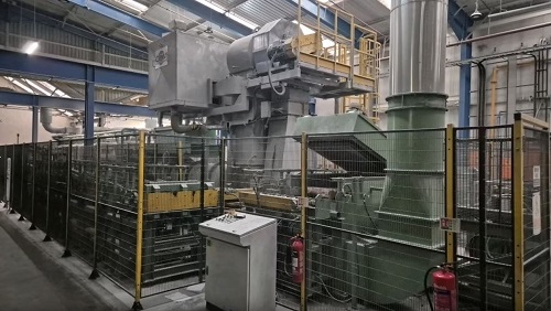 1250 MT PRESEZZI BRASS ROD OIL HYDRAULIC EXTRUSION PRESS LINE W/ OCN HANDLING