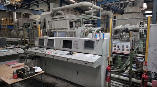 1250 MT PRESEZZI BRASS ROD OIL HYDRAULIC EXTRUSION PRESS LINE W/ OCN HANDLING