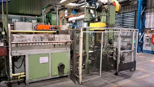 100 TON WILKINS & MITCHELL HOT FORGING PRESS W/ SUB PRESS