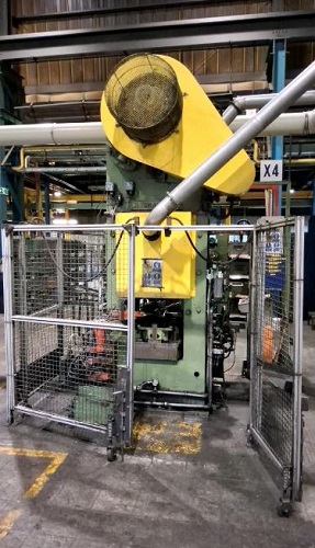 100 TON WILKINS & MITCHELL HOT FORGING PRESS W/ SUB PRESS