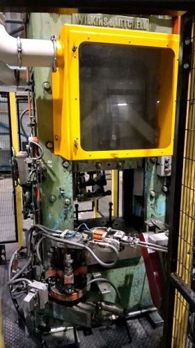 100 TON WILKINS & MITCHELL HOT FORGING PRESS W/ SUB PRESS