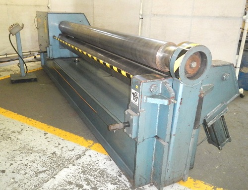 10' X 1/4 MONTGOMERY HYD. INITIAL PINCH PLATE BENDING ROLL