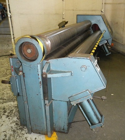 10' X 1/4 MONTGOMERY HYD. INITIAL PINCH PLATE BENDING ROLL