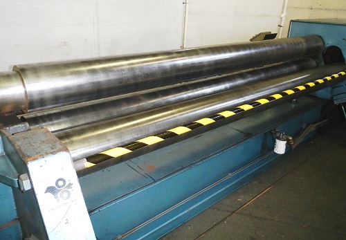 10' X 1/4 MONTGOMERY HYD. INITIAL PINCH PLATE BENDING ROLL