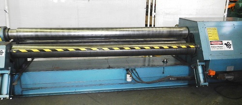 10' X 1/4 MONTGOMERY HYD. INITIAL PINCH PLATE BENDING ROLL