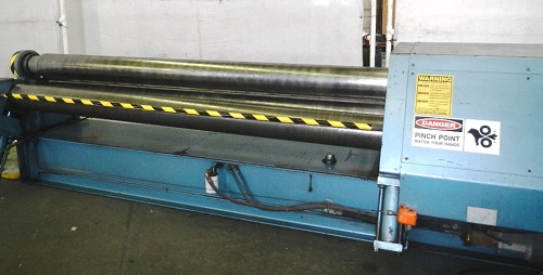 10' X 1/4 MONTGOMERY HYD. INITIAL PINCH PLATE BENDING ROLL