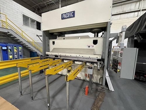 300 TON PACIFIC MODEL #300-OBL-10/60 STRAIGHT SIDE HYDRAULIC PRESS