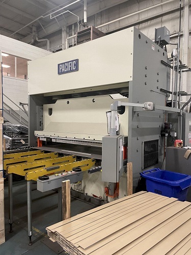 300 TON PACIFIC MODEL #300-OBL-10/60 STRAIGHT SIDE HYDRAULIC PRESS