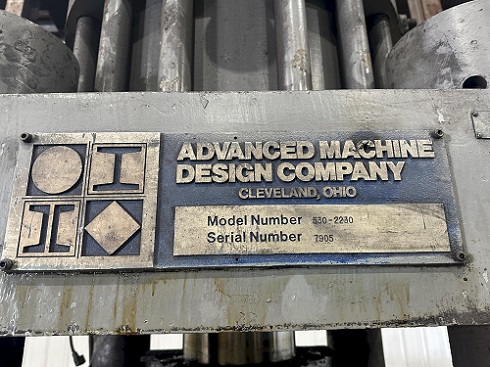 5 AMD MODEL#530-2230 AUTOMATIC HYDRAULIC BAR & BILLET SHEAR OR HYDRAULIC PRESS