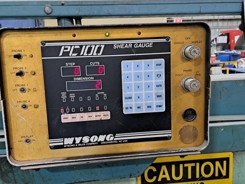 10' X 1/4 WYSONG MECHANICAL SHEAR