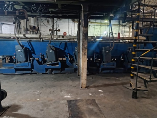 MARIO FRIGERIO 7 BLOCK WIRE DRAWING LINE