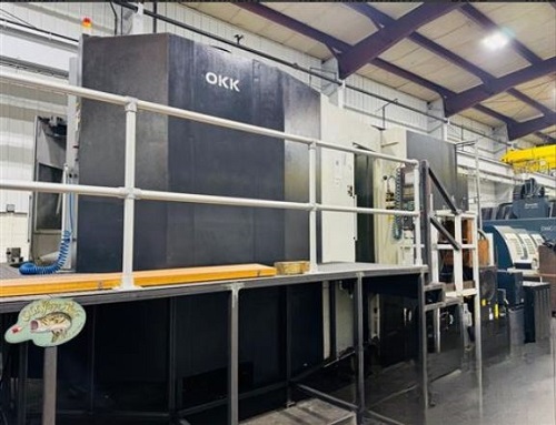 OKK HM-1250S CNC 4-AXIS HORIZONTAL MACHINING CENTER