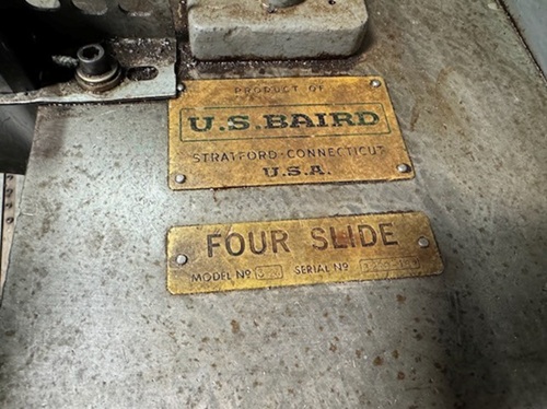 BAIRD #3-24, 4-SLIDE WIRE FORMING MACHINE