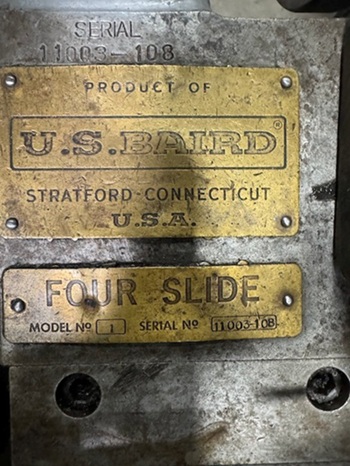 BAIRD #1, 4-SLIDE WIRE FORMING MACHINE