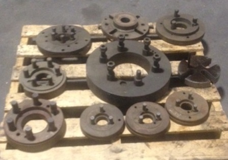 24 Steady Rest, 5 Rollers, 21 Center Height, 15 W Flat-Flat